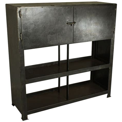 vintage industrial steel two door cabinet|Vintage 2 Door Cabinet for sale .